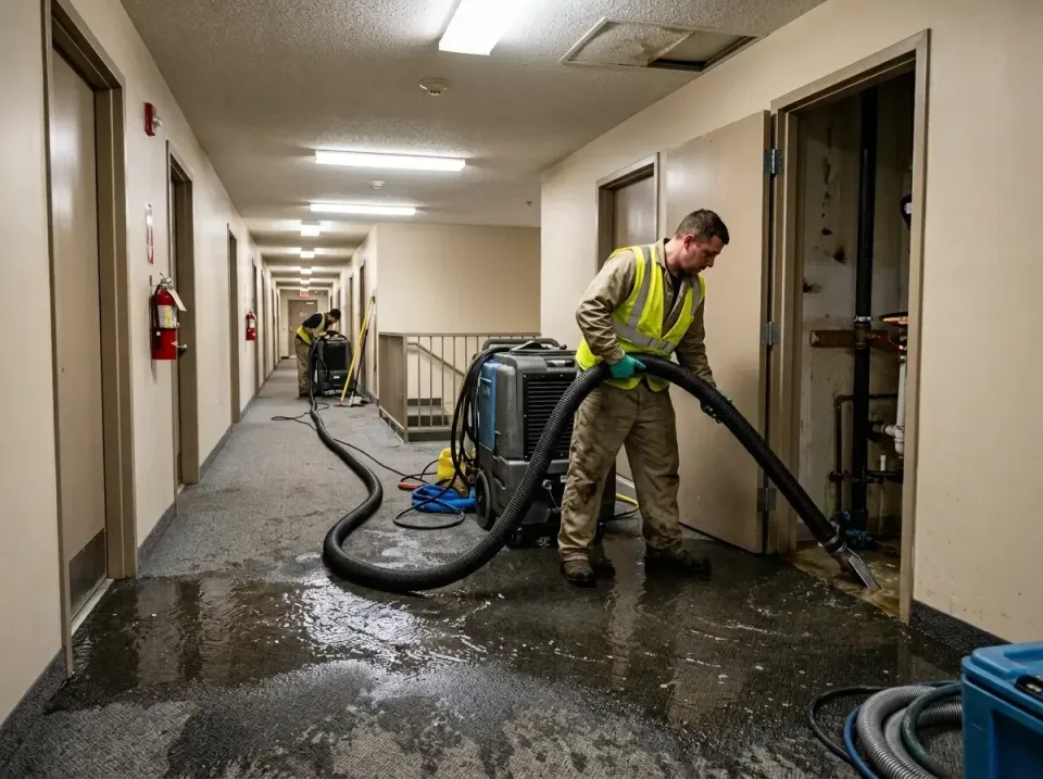 multi-unit-apartment-hallway-f-005 — frequently asked questions, Emergency Burst Pipe Water Extraction & Removal in Rocky Fo…